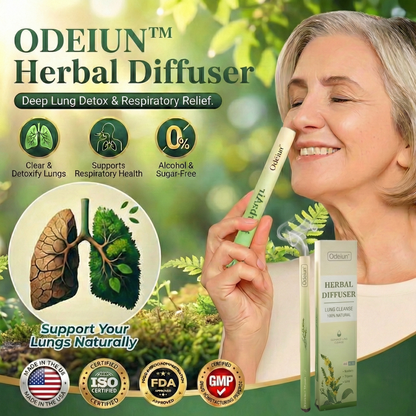ODEIUN™ Herbal Diffuser: Deep Lung Detox & Respiratory Relief. The Smoker’s Best Companion.