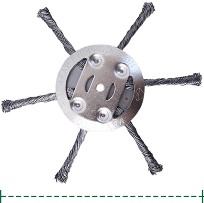 Heavy-Duty Steel Wire Trimmer Head for Cordless Weed Trimmers