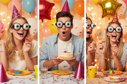 Funny Pull-String Winking Glasses