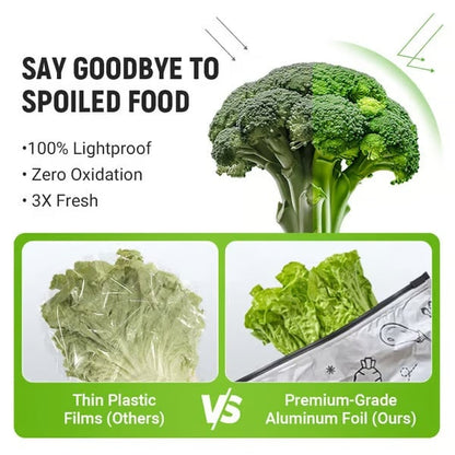 ✨ Reusable Aluminum Foil Sealable Food Storage Bags | Lock in Freshness, Prevent Leaks & Organize Your Kitchen ♻️🔒