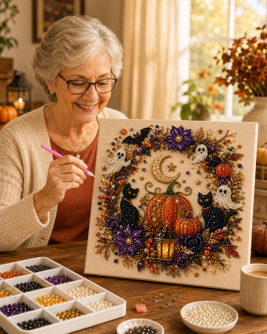 Halloween Pearl Bead Diamond Art Kit