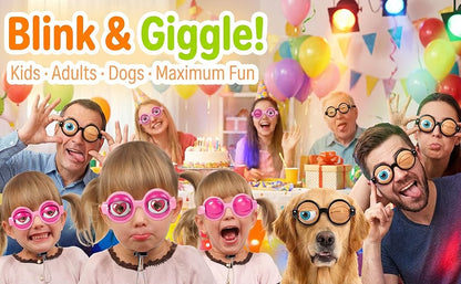 Funny Pull-String Winking Glasses