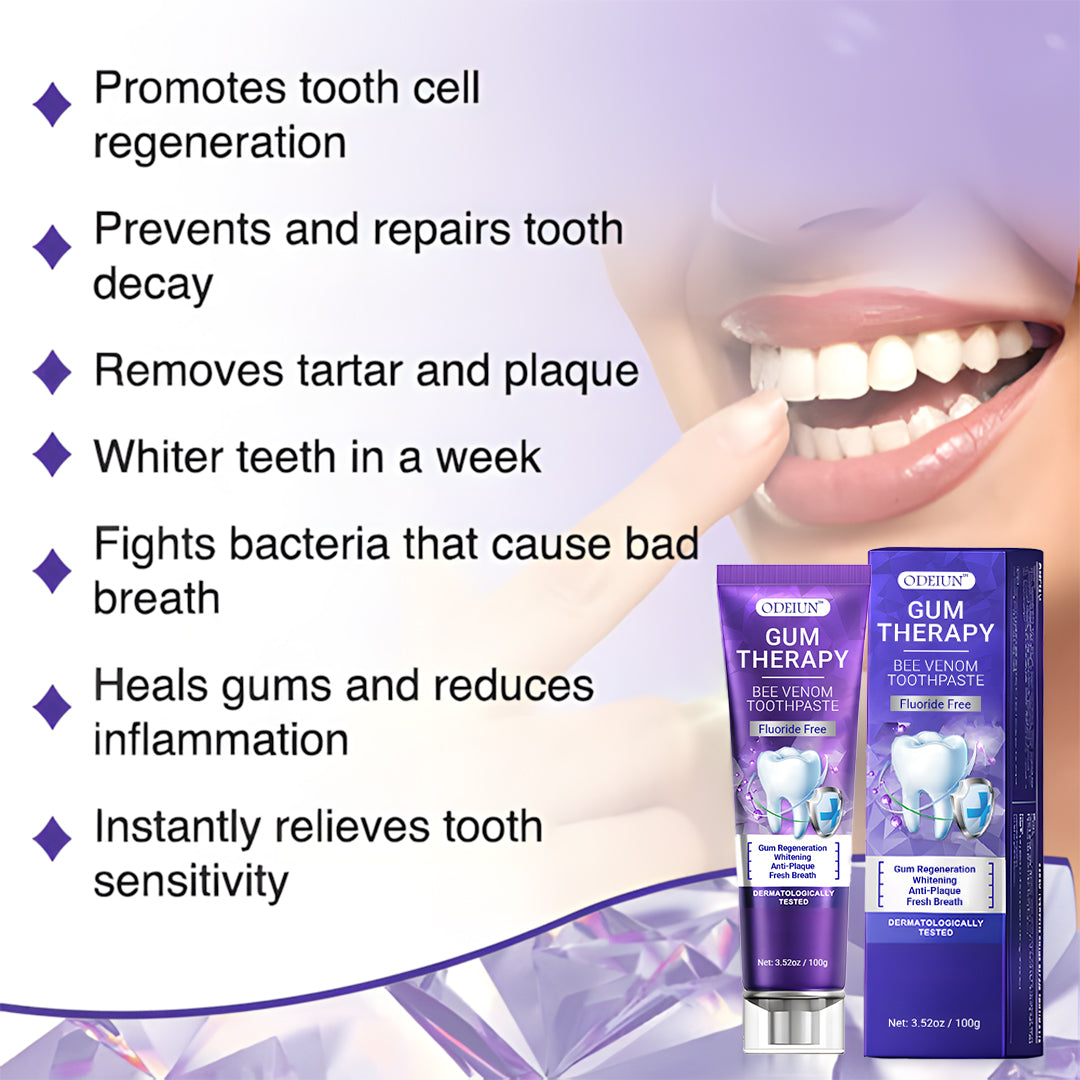 ODEIUN™ Bee Venom Toothpaste | Regrow Gums, Stop Sensitivity & Remove Tartar Naturally.