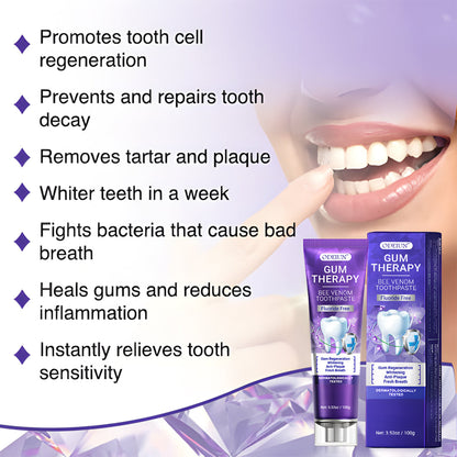 ODEIUN™ Bee Venom Toothpaste | Regrow Gums, Stop Sensitivity & Remove Tartar Naturally.