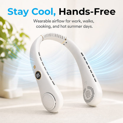 Portable Neck Fan — 3-Second Rapid Chill, Up to 12H Runtime