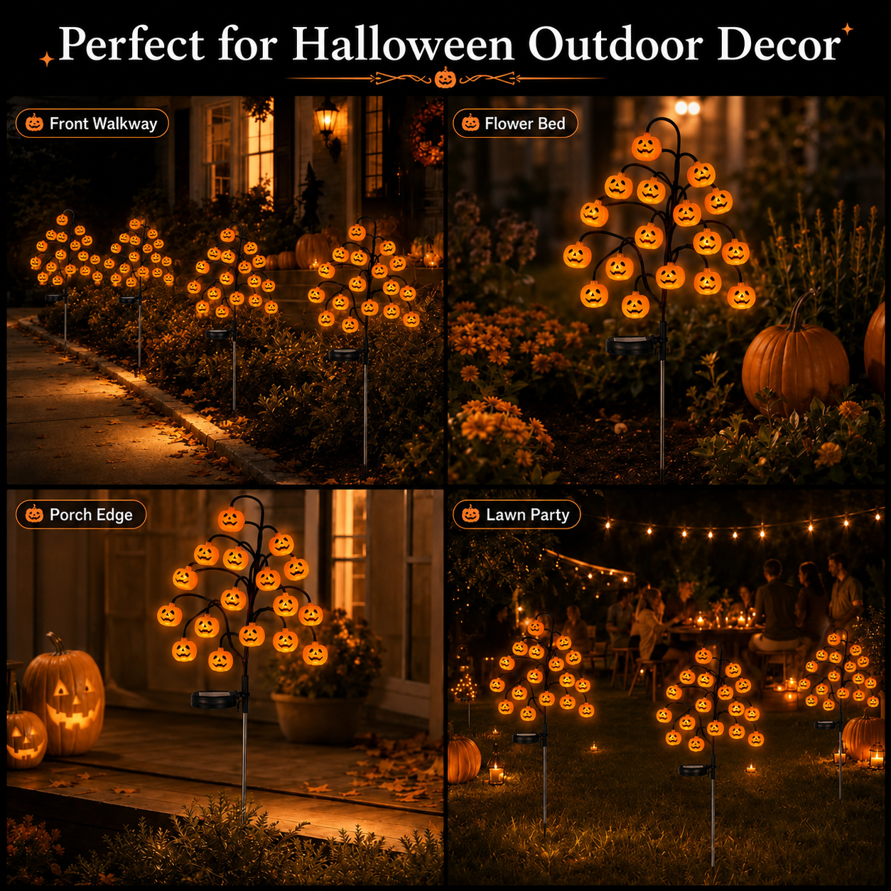 🔥LAST DAY 50% OFF | 20-Pumpkin Solar Stake Lights