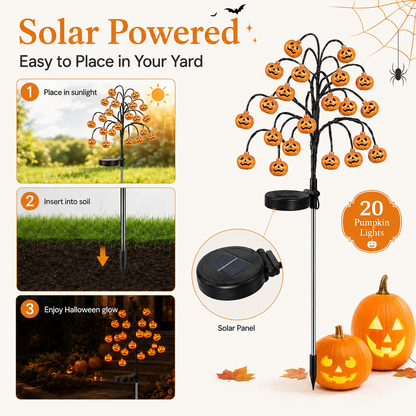 🔥LAST DAY 50% OFF | 20-Pumpkin Solar Stake Lights