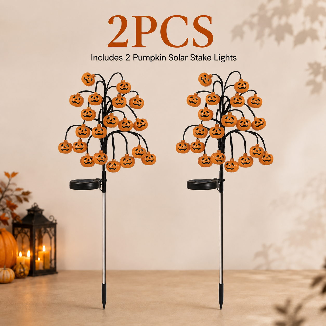 🔥LAST DAY 50% OFF | 20-Pumpkin Solar Stake Lights