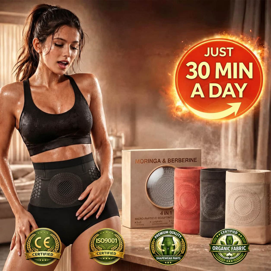Moringa & Berberine 4-In-1 Micro-Particle Sculpting & Fat-Burn Shorts