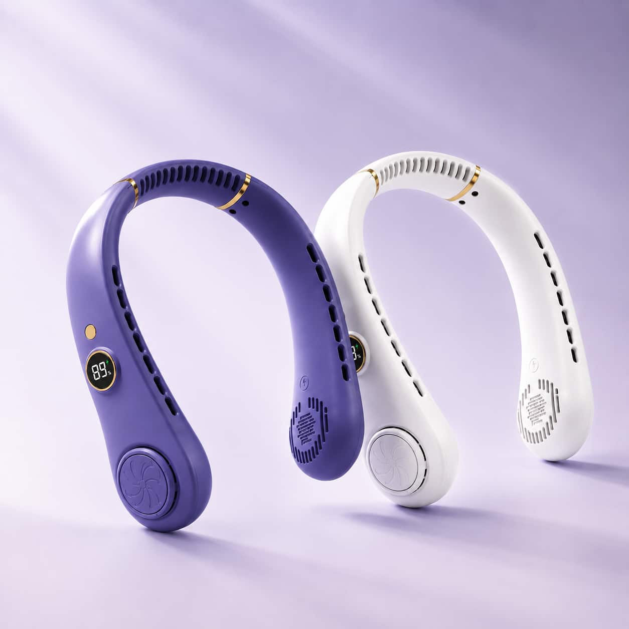 Purple + White