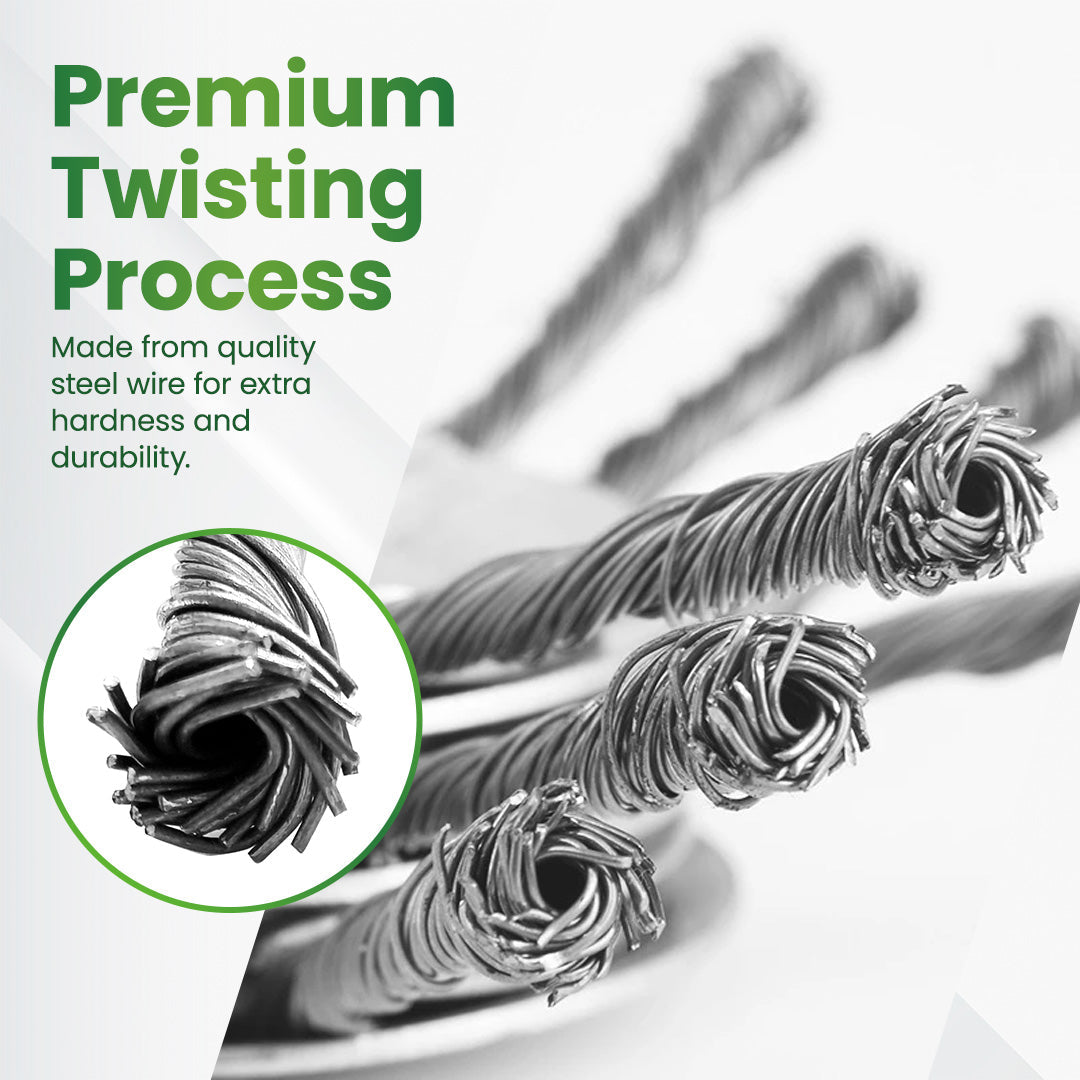 Heavy-Duty Steel Wire Trimmer Head for Cordless Weed Trimmers