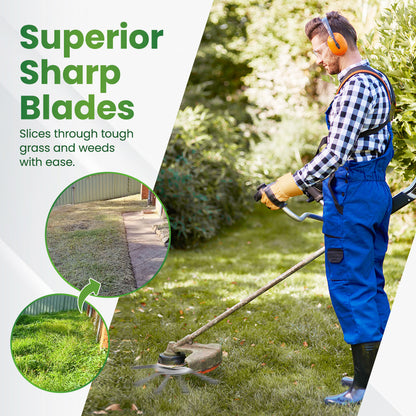 Heavy-Duty Steel Wire Trimmer Head for Cordless Weed Trimmers