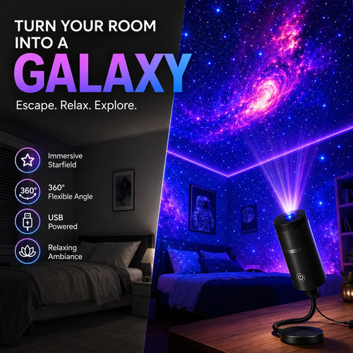 🌌 USB Planet Night Light Projector – Bring the Night Sky Home With Switchable Scenes
