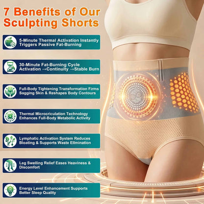 Moringa & Berberine 4-In-1 Micro-Particle Sculpting & Fat-Burn Shorts