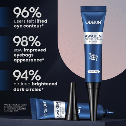 ODEIUN™ Awaken Peptide Lifting Eye Gel: The Ultimate Fix for Dark Circles, Bags & Wrinkles