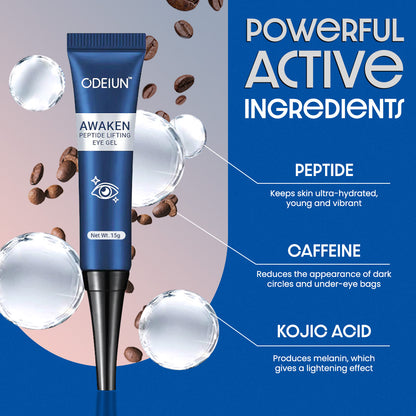 ODEIUN™ Awaken Peptide Lifting Eye Gel: The Ultimate Fix for Dark Circles, Bags & Wrinkles