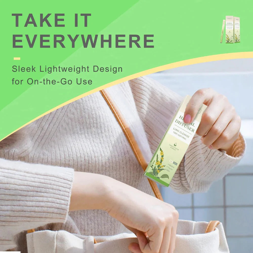 ODEIUN™ Herbal Diffuser: Deep Lung Detox & Respiratory Relief. The Smoker’s Best Companion.