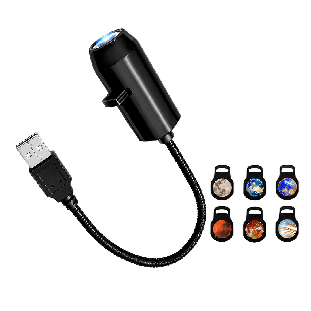 🌌 USB Planet Night Light Projector – Bring the Night Sky Home With Switchable Scenes