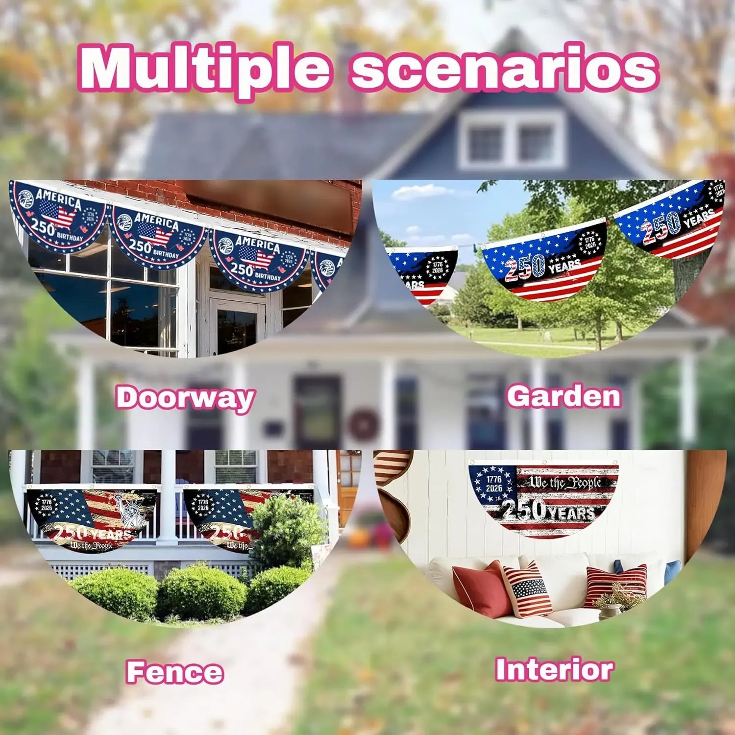 ✨USA 250th Anniversary Banner — A Patriotic Statement for Your Home