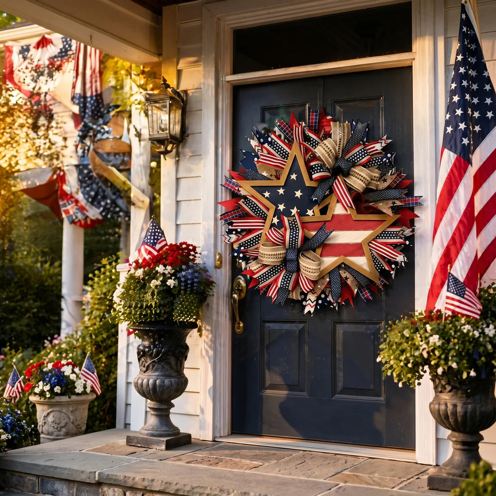 🇺🇸 Sentinels of Honor: 250th Anniversary Hand-Tied Wreath